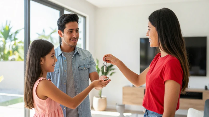 Familia mexicana recibe llaves de casa moderna y luminosa