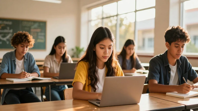 Fotografías dinámicas de jóvenes en un campus moderno