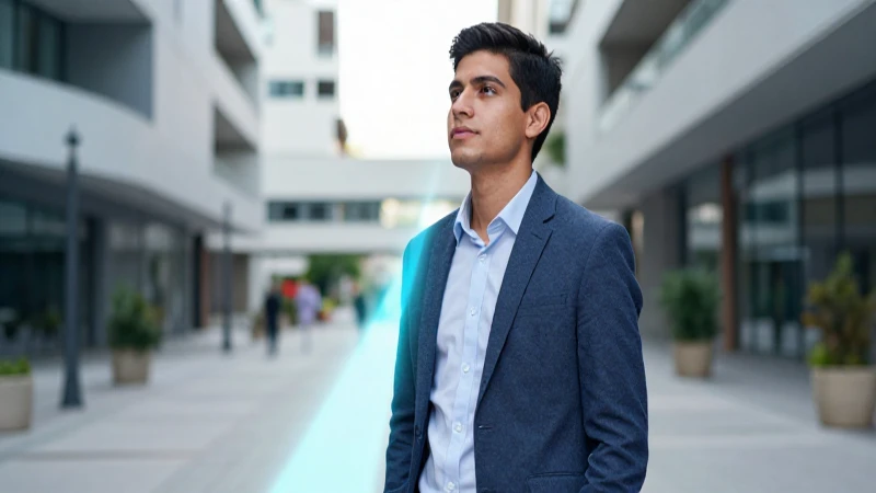 Joven mexicano con optimismo hacia un futuro prometedor