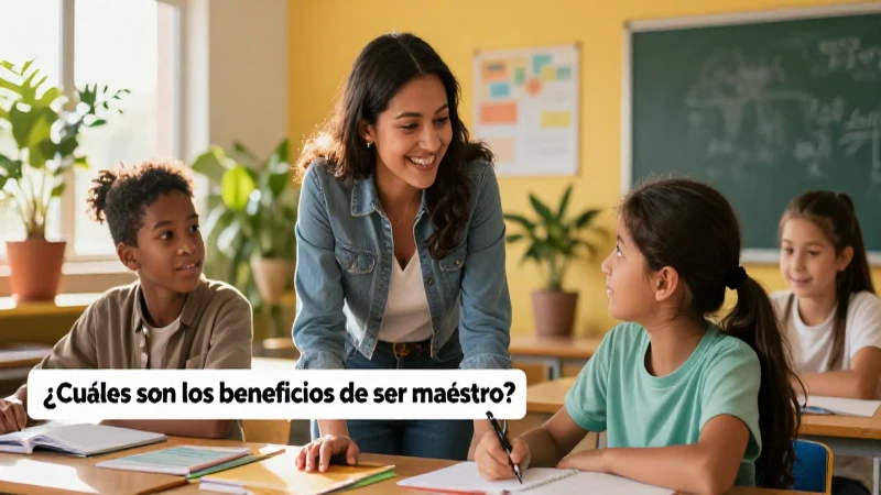 Ser maestro: beneficios y requisitos