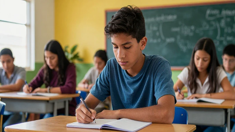 Estudiante mexicano con luz dramática y realismo
