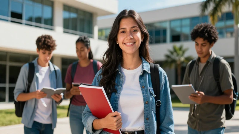 Retrato aspiracional de estudiante mexicano