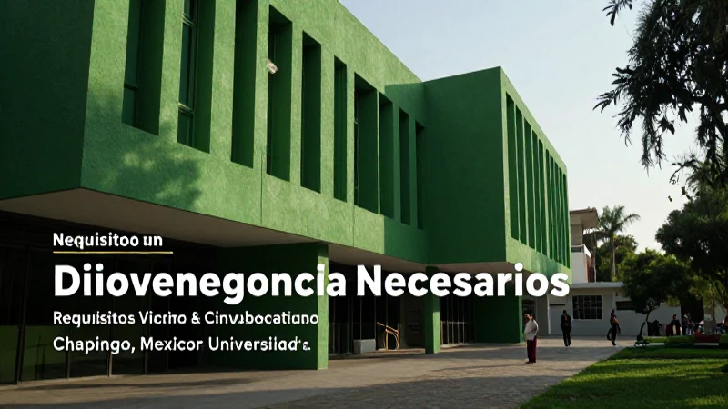 Requisitos de servicio social en Chapingo