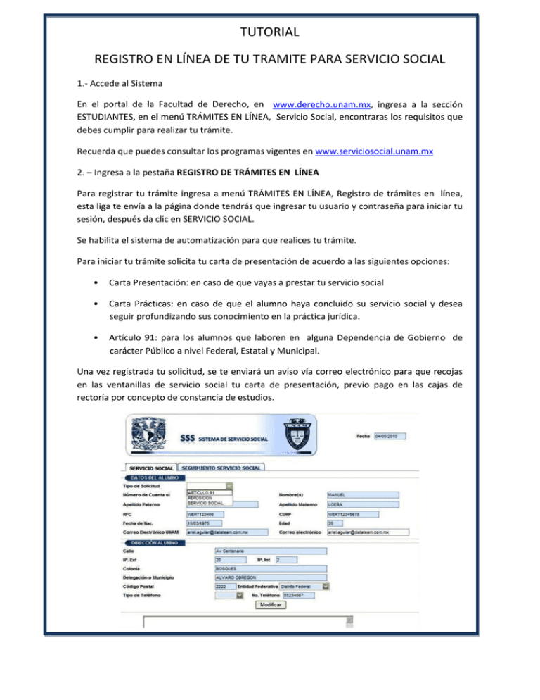 Requisitos para servicio social en la SRE