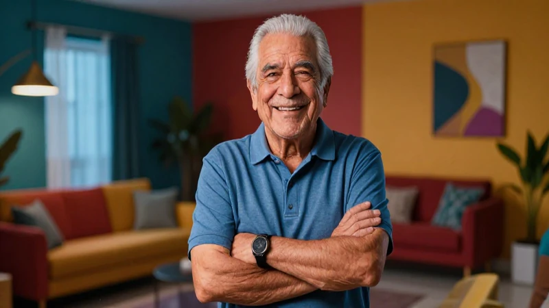 Retrato dramático de un hombre mexicano optimista