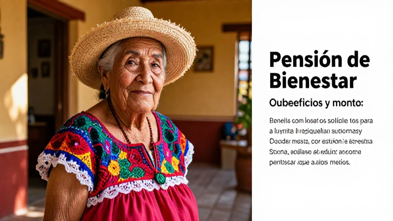 Requisitos para la pensión de bienestar de adultos mayores