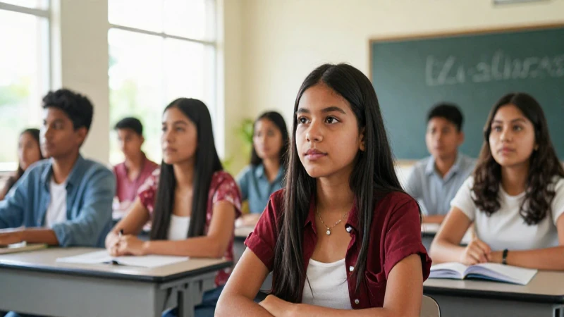 Estudiante mexicano mira un futuro vibrante y profesional