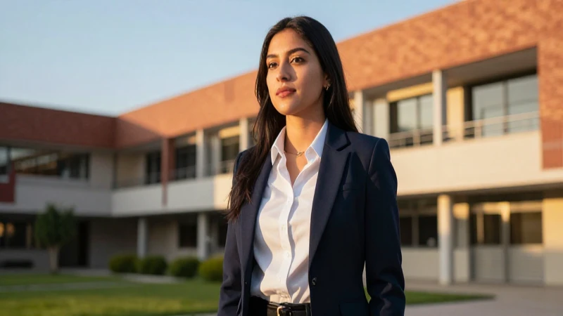 Retrato cinemático de estudiante mexicano motivado
