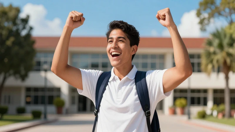 Joven mexicano celebra su éxito con enfoque en oportunidades