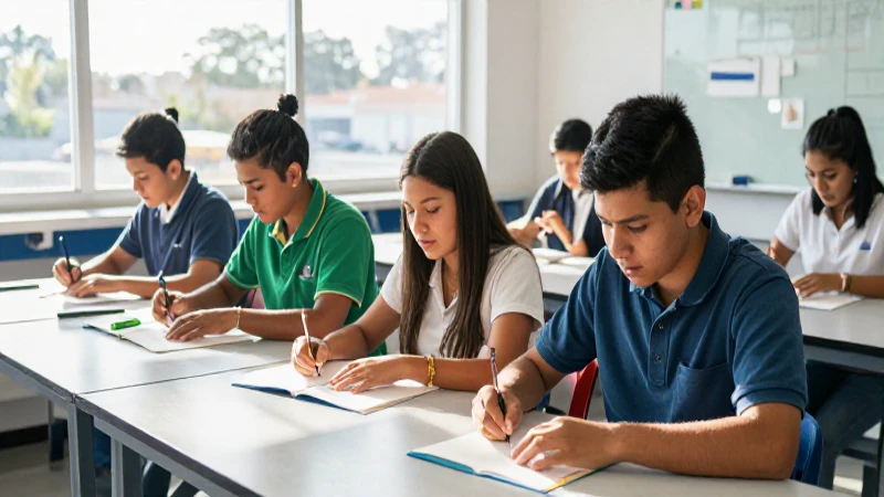 Estudiantes mexicanos modernos en taller con luz intensa