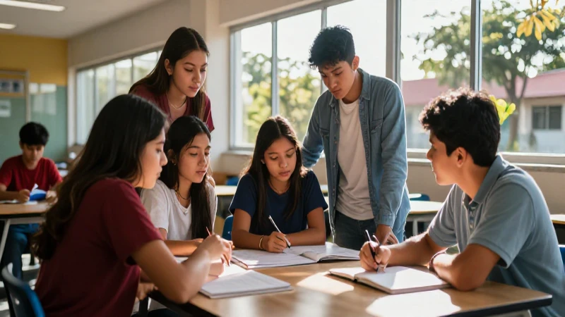 Jóvenes mexicanos colaboran en campus moderno