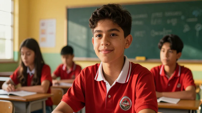 Estudiante mexicano, oportunidad educativa, luz dorada