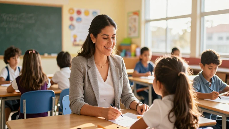 Estudiar y practicar para ser maestra de preescolar