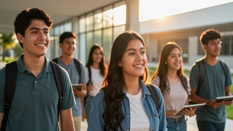 Estudiantes mexicanos son capturados con luz dorada