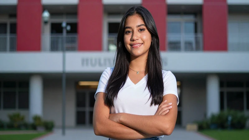 Estudiante mexicano exitoso en su universidad