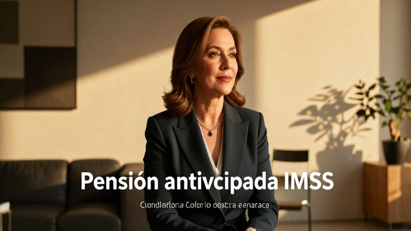 Guía sobre la pensión anticipada IMSS