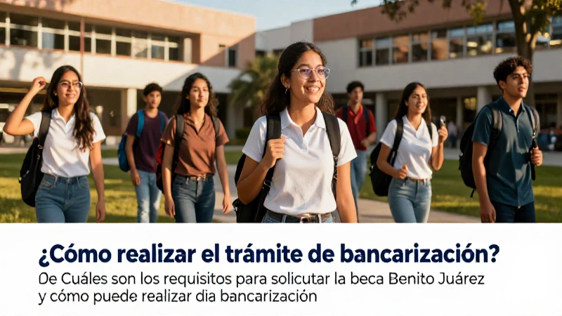 Bancarización y requisitos de beca Benito Juárez