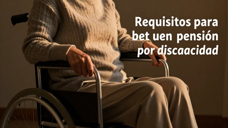 Requisitos de pensión por discapacidad