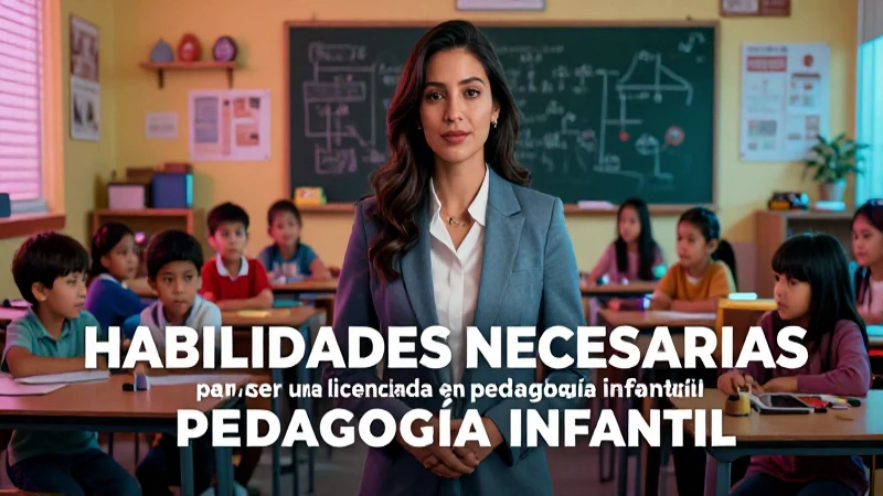 Pedagoga infantil exitosa y profesional