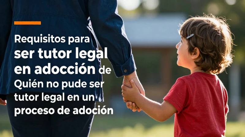 Guardián compasivo y niño, tutor legal en adopción