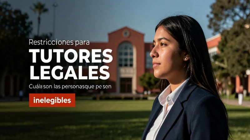 Quiénes no pueden ser tutores legales