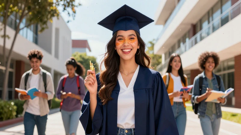 Joven estudiante mexicano con futuro vibrante