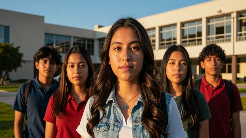 Retrato cinemático de estudiante mexicano moderno