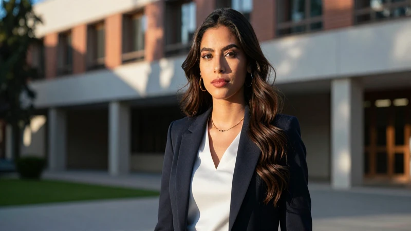 Joven mexicana profesional con atuendo moderno
