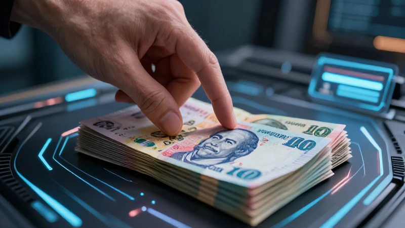 Dinero y tecnología futurista