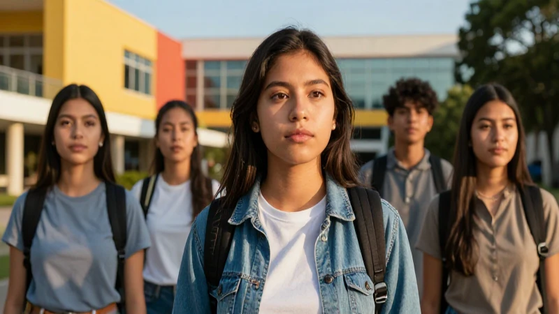 Joven mexicano mira el futuro brillante de su campus