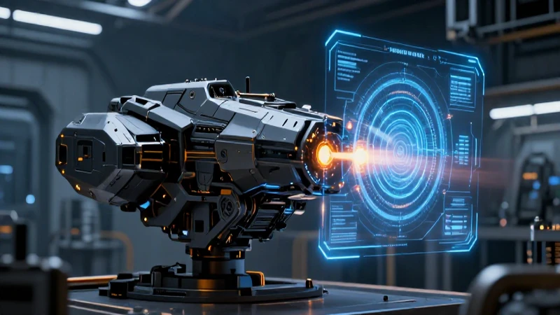 Futuro industrial de defensa táctica futurista