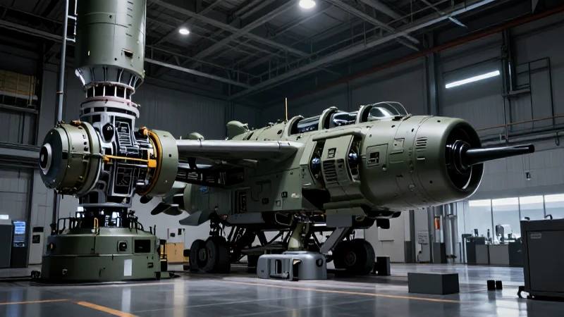 Prototipos tecnológicos en entorno militar dramático