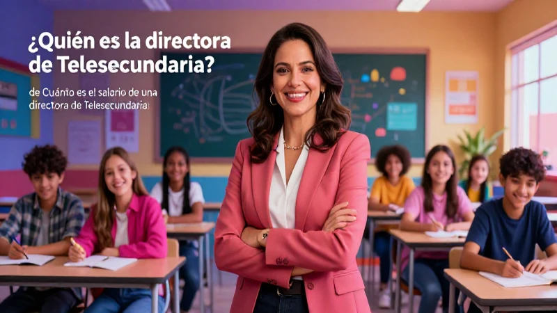 Directora de Telesecundaria con salario