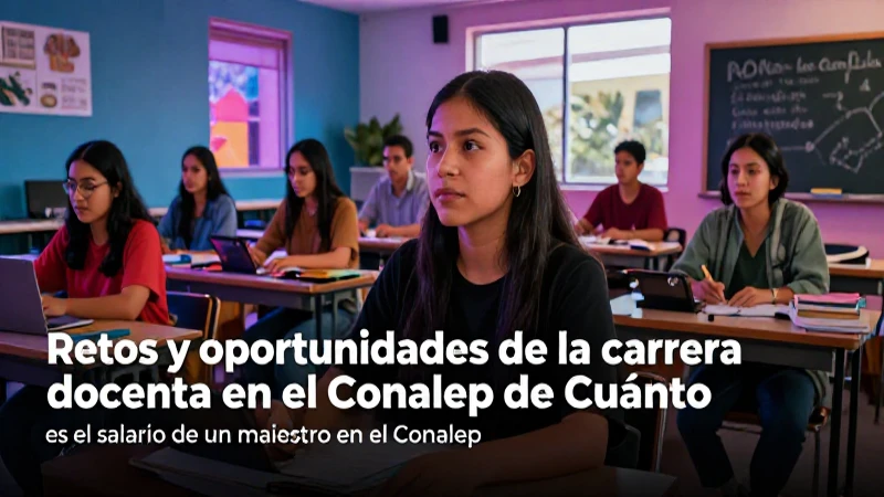 Carrera docente Conalep: desafíos y salarios