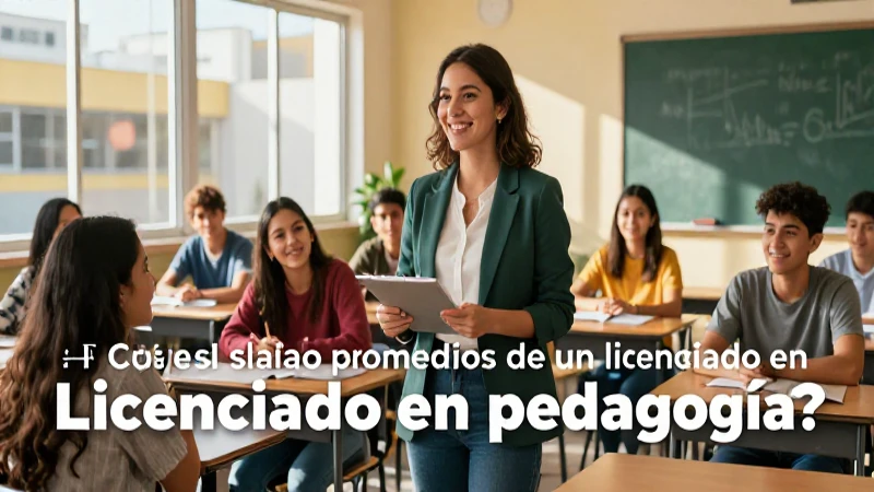 Salario promedio de pedagogo con maestría