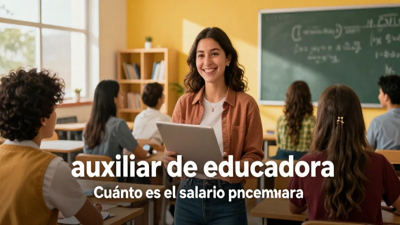 Salario y requisitos de auxiliar de educadora