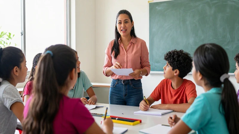 Maestra mexicana enseña a alumnos diversos