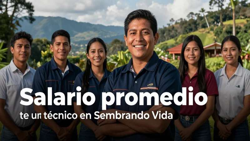 Sueldo técnico Sembrando Vida promedio