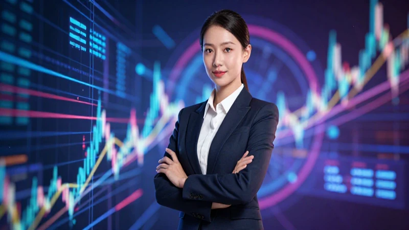 Joven profesional elegante en entorno digital moderno