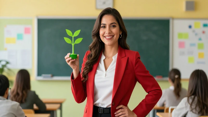 Profesor mexicano pedagogo con imagen profesional