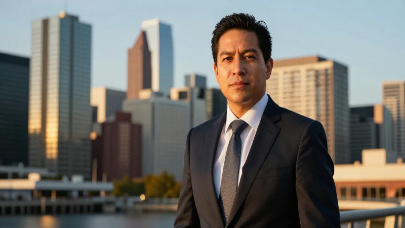 Profesional mexicano frente a ciudad canadiense