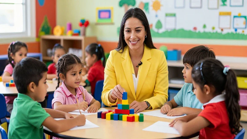 Niños mexicanos aprenden felices con bloques