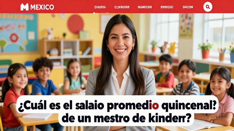 Tema: Salario quincenal del maestro de kínder