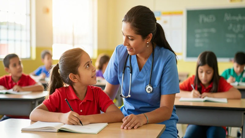 Cuidadora mexicana inspira futuro en aula moderna