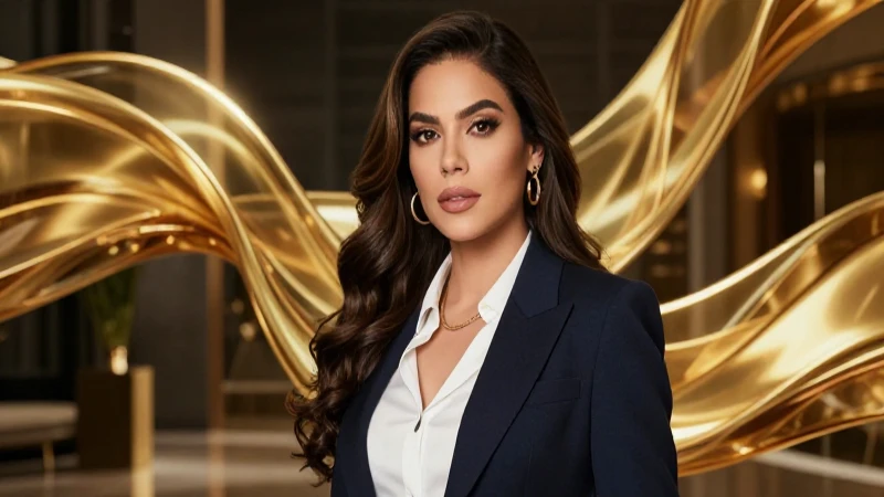 Mujer mexicana elegante en escena de lujo moderno
