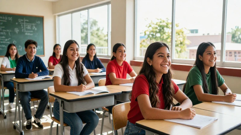 Escuela secundaria moderna ofrece educación de calidad
