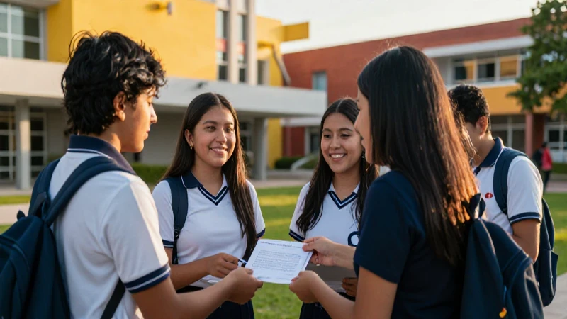 Estudiantes mexicanos reciben becas de secundaria