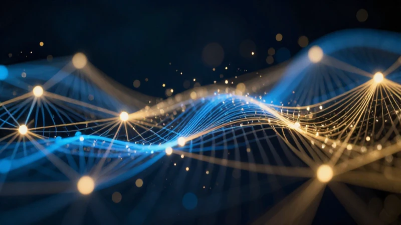 Flujo de datos digital futurista vibrante y nítido