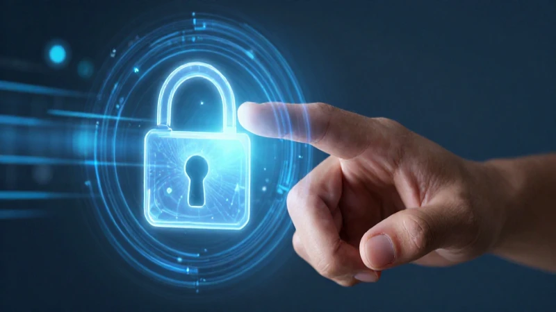 Mano activa interfaz digital de seguridad