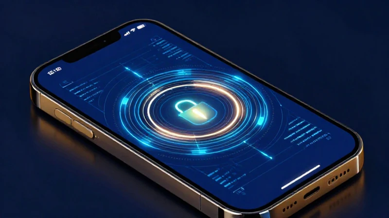 Seguridad digital con escaneo biométrico impactante